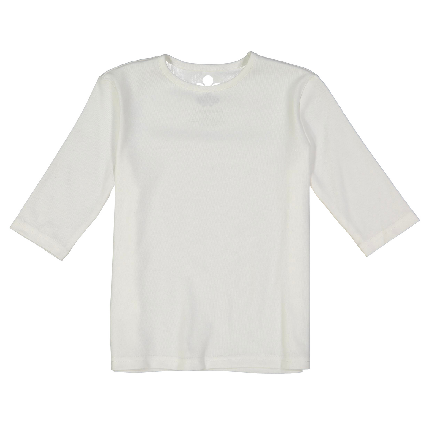 Girls Softest Cotton Crewneck- White