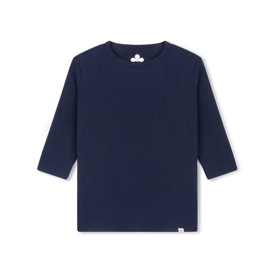 Girls Softest Cotton Crewneck - Navy