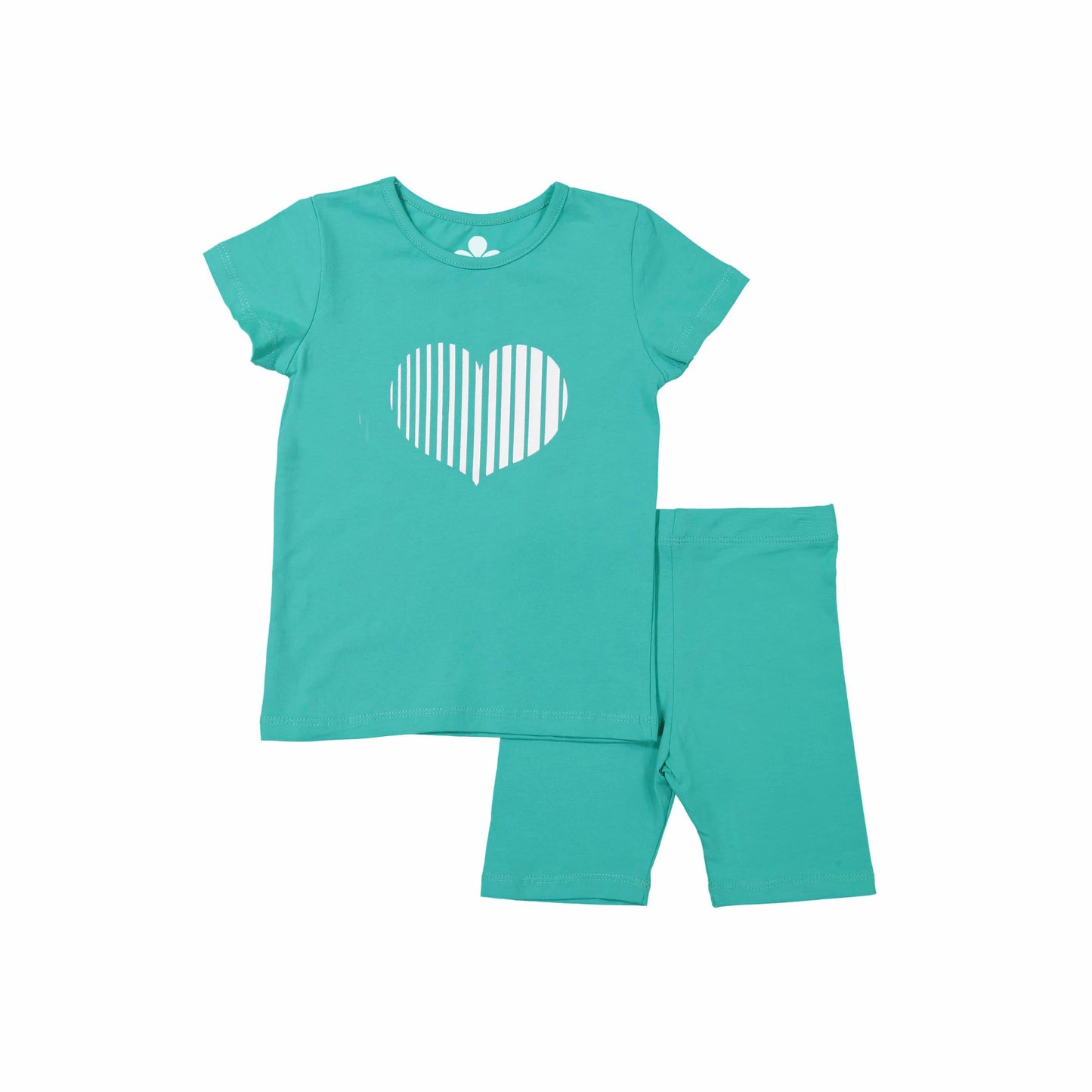 Heart Baby Set- Mint Green