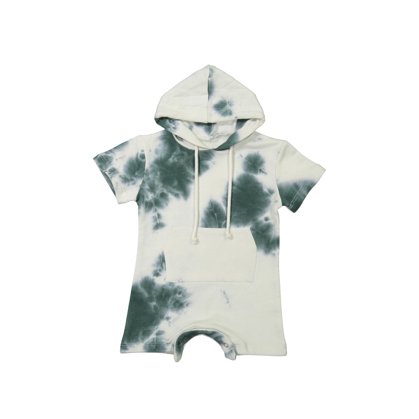 Tie Dye Romper-Jade/White