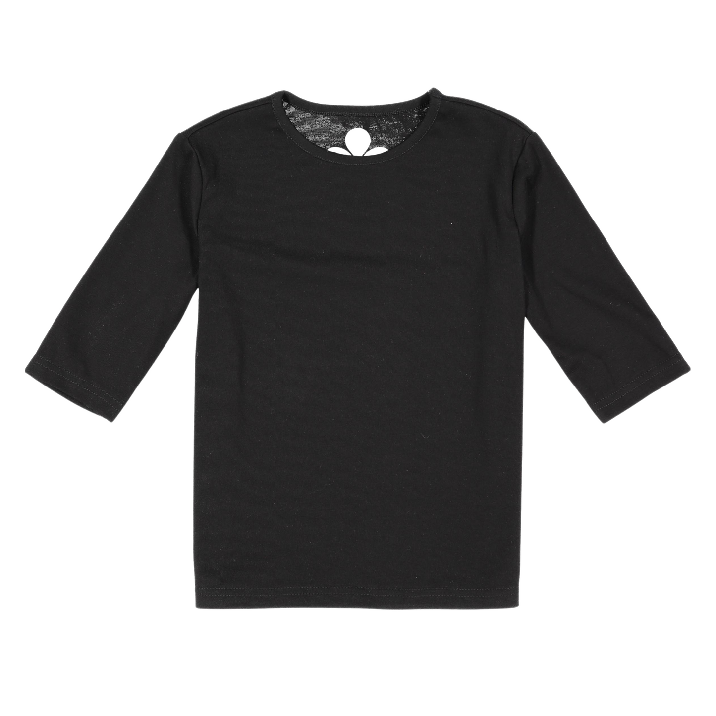 Girls Softest Cotton Crewneck- Black
