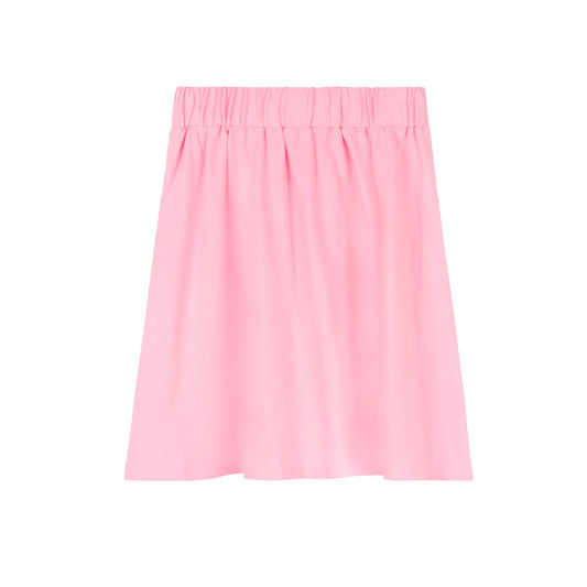 Girls Polo Gathered Skirt- Light Pink