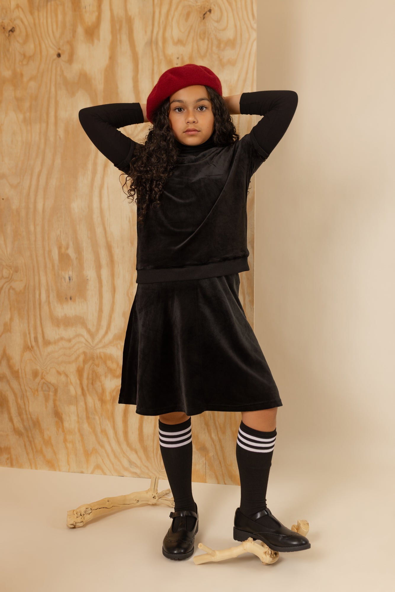 Velour Vest - Black
