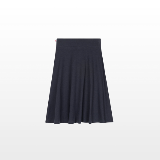 Girls Ribbed Camp Skirt- Navy