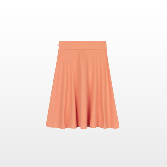 Girls Ribbed Camp Skirt- Peach