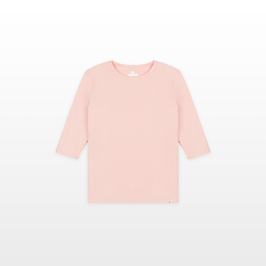 Girls Softest Cotton Crewneck - Blush