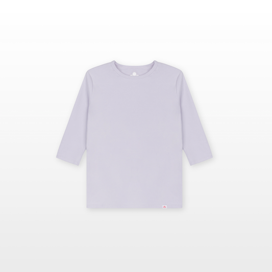 Girls Softest Cotton Crewneck - Lilac