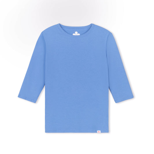 Girls Softest Cotton Crewneck- Blue