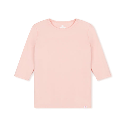 Girls Softest Cotton Crewneck - Blush