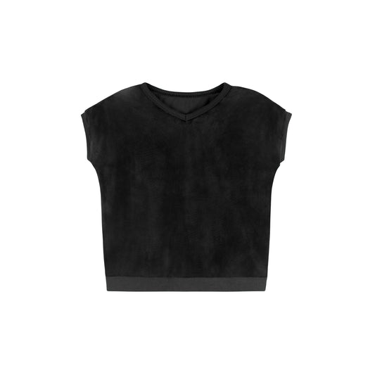 Velour Vest - Black