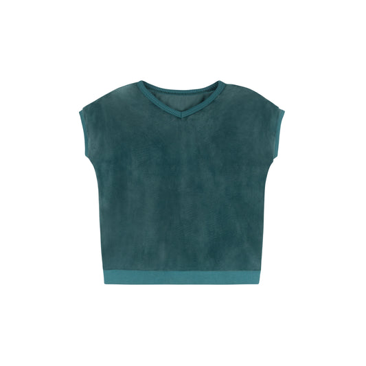 Velour Vest - Forest