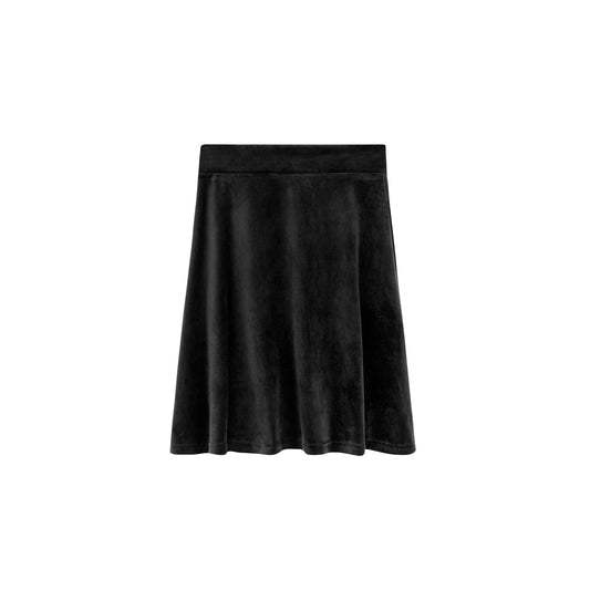 Velour Camp Skirt - Black