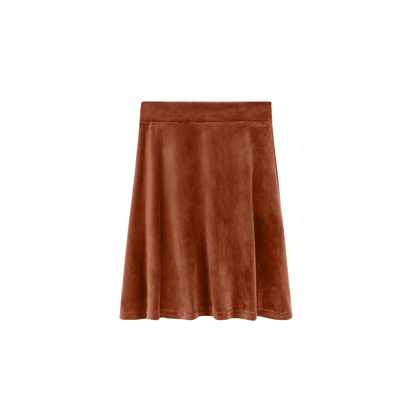 Velour Camp Skirt - Rust