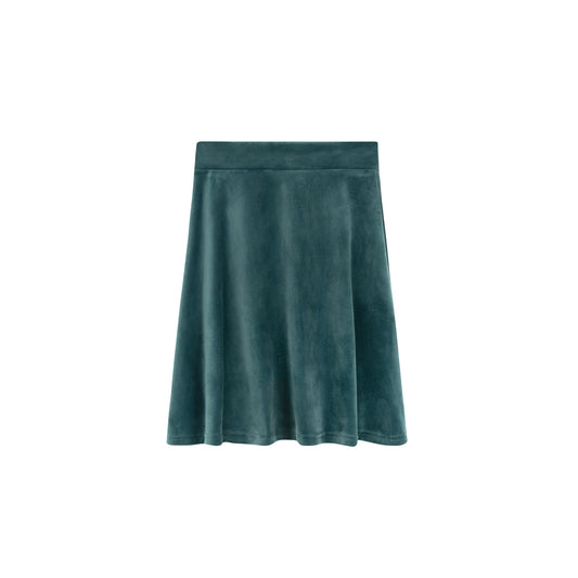 Velour Camp Skirt - Forest