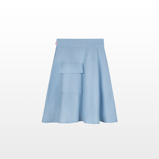 NEW Cargo Camp Skirt - Light Denim