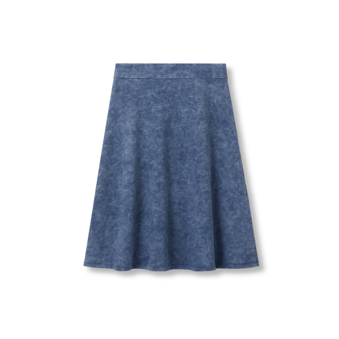 NEW Classic Camp Skirt Women - Dark Denim Wash