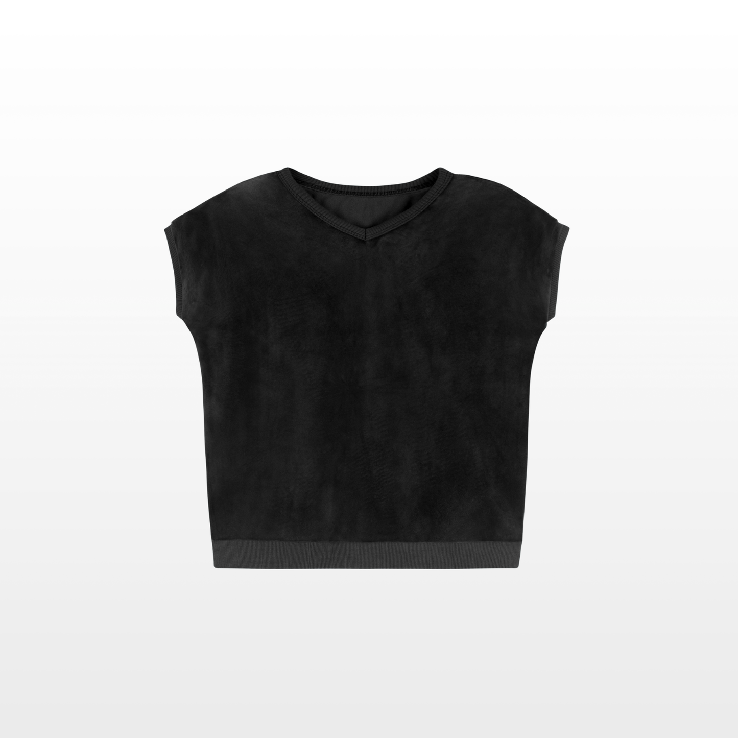 Velour Vest - Black