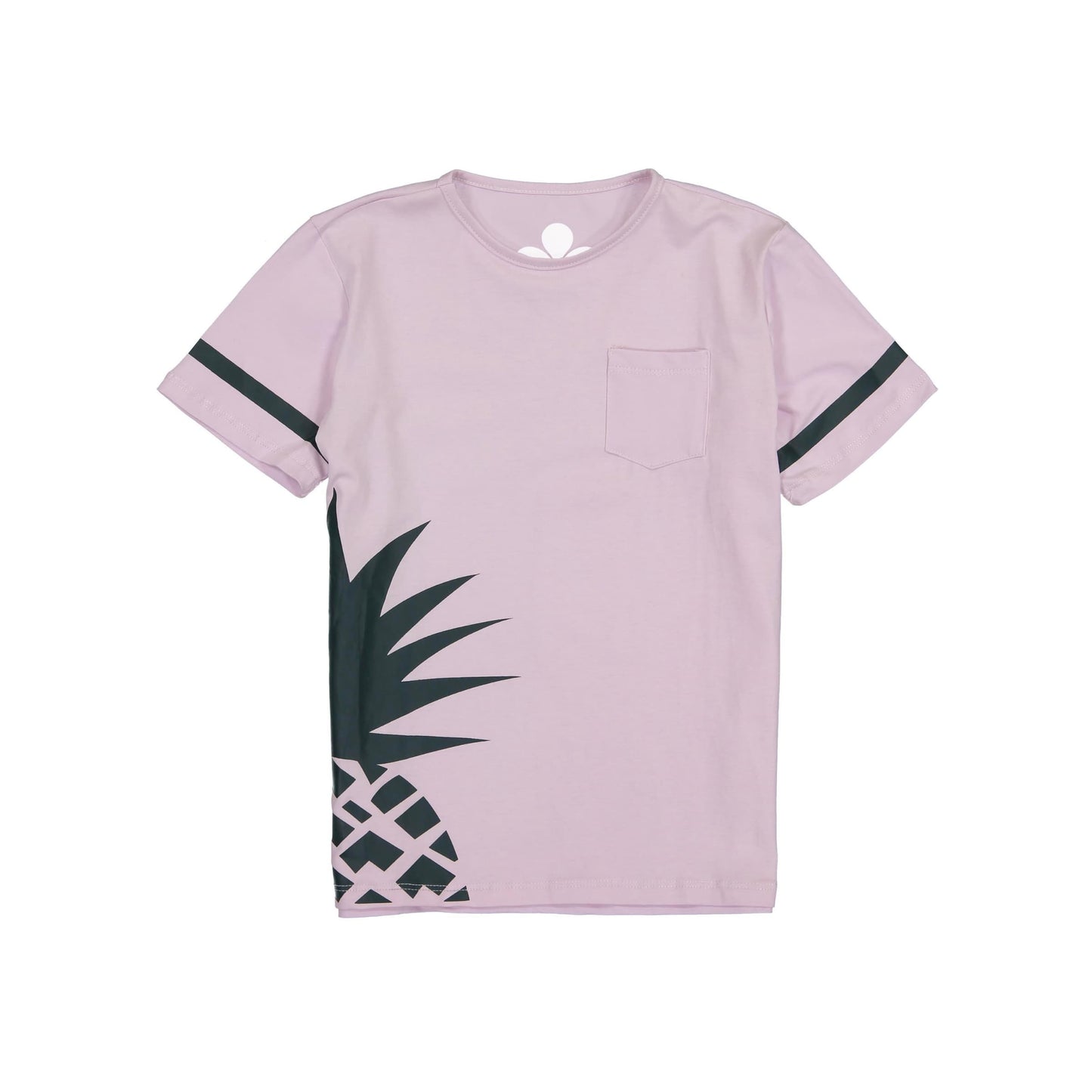 Pineapple Print Boys T-Shirt- Lavender