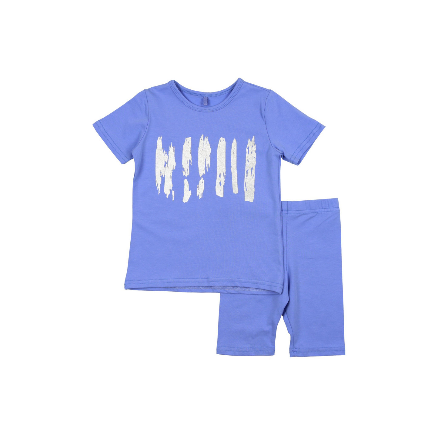 Paint Stroke Baby Set- Summer Blue