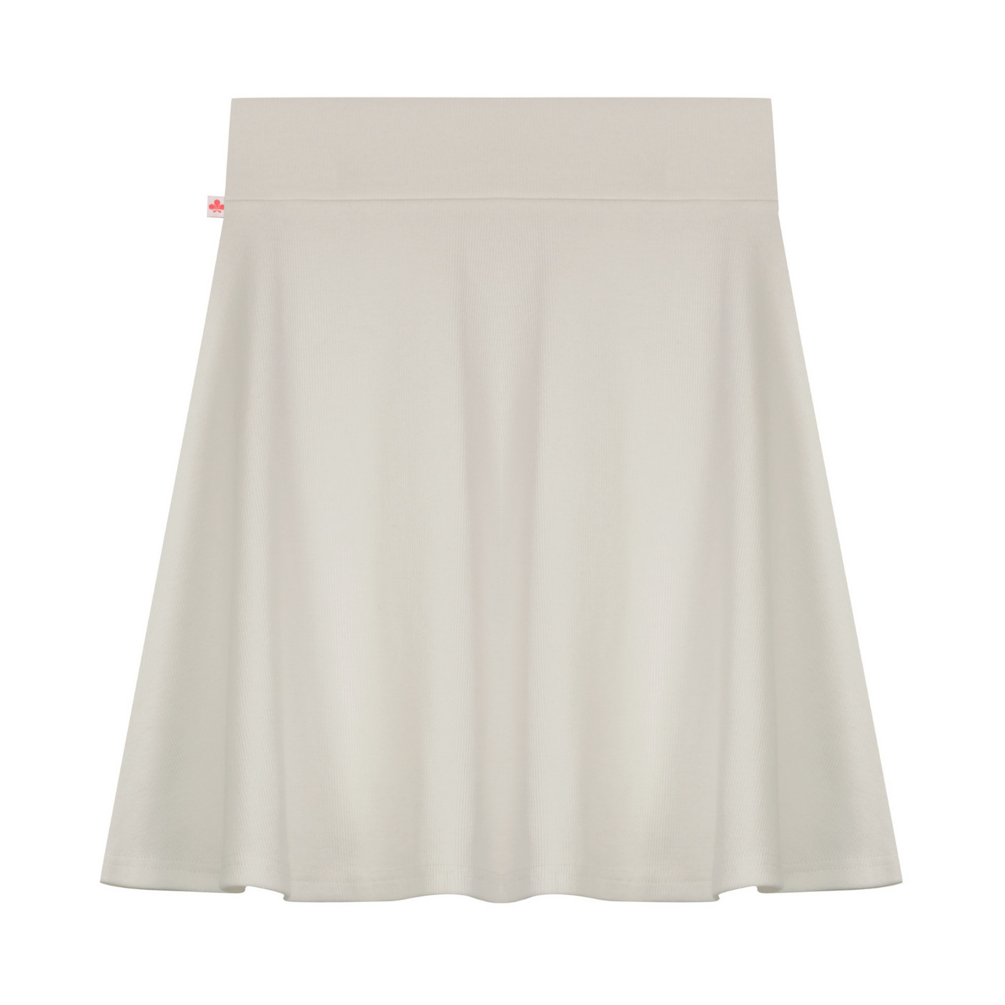 Ribbed Camp Skirt Women- White