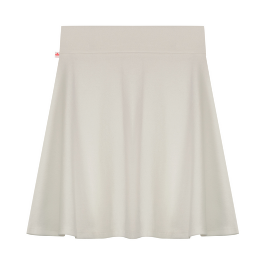 Ribbed Camp Skirt Women- White