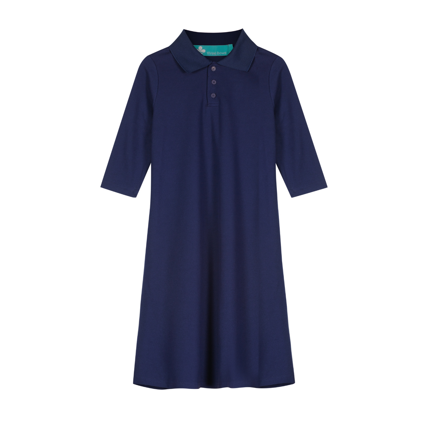 Girls Polo Dress- Navy