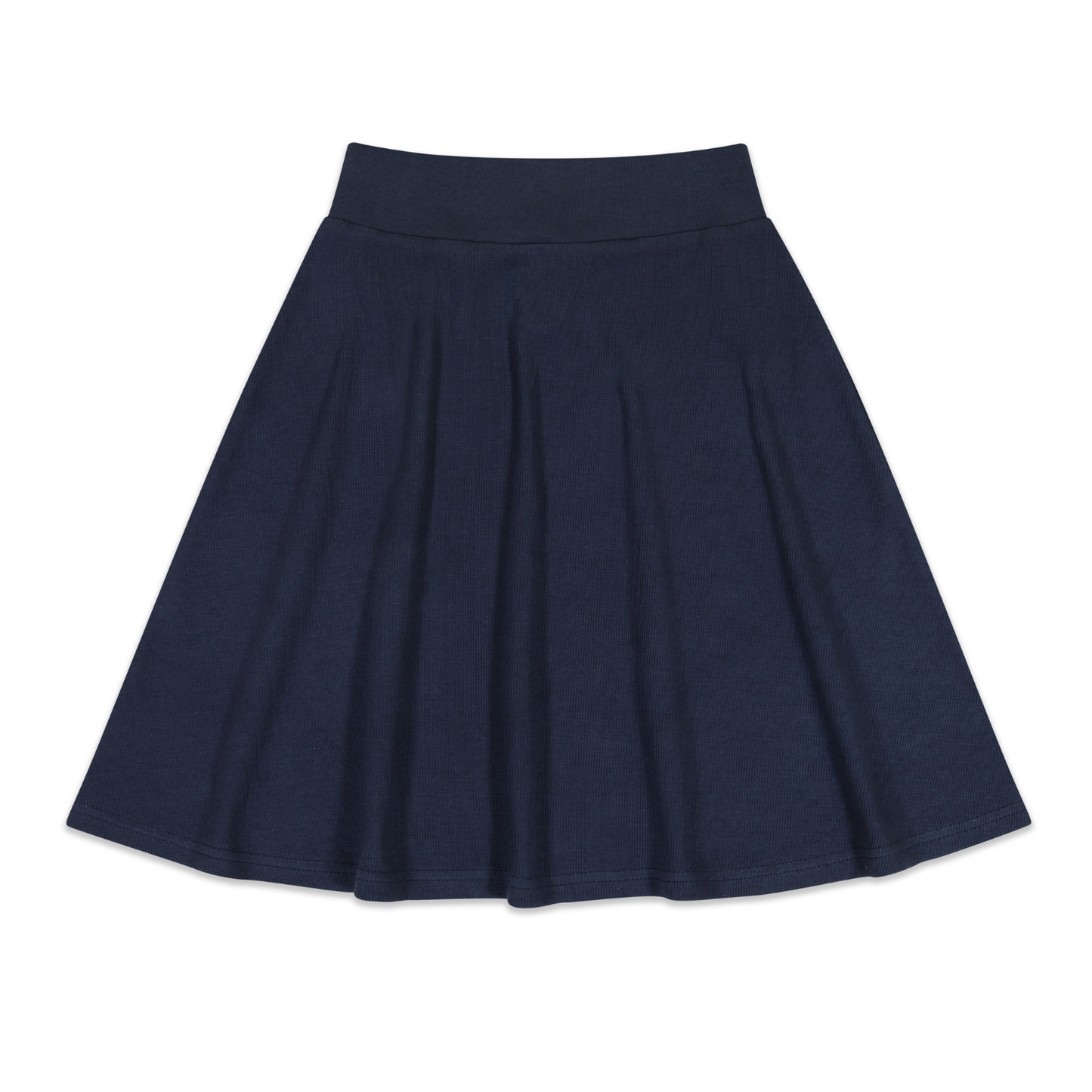 Girls Polo Gathered Skirt- Navy